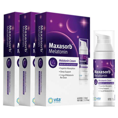 Maxasorb Melatonin Cream 3 Pack – Topical Sleep Support