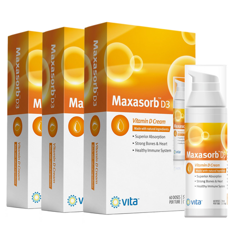 Maxasorb D3 Cream 3 Pack – Vitamin D3 Cream 1000 IU