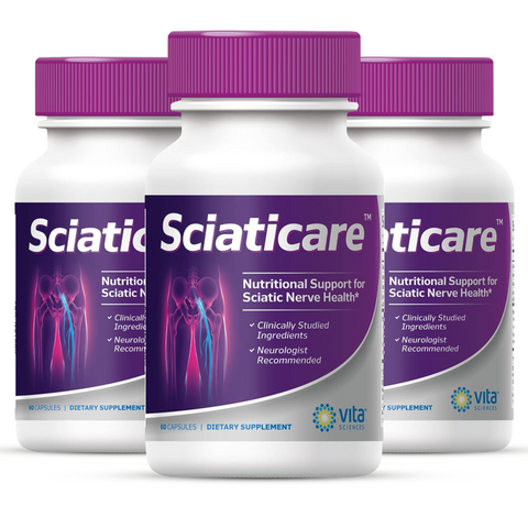 Sciaticare 3 Pack – Sciatica Nerve Support Capsules