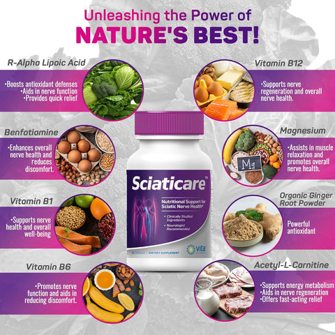 Sciaticare 6 Pack – Sciatica Nerve Support Capsules