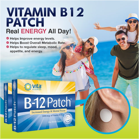Vitamin B12 Energy Patch –  Topical B12 with Selenium