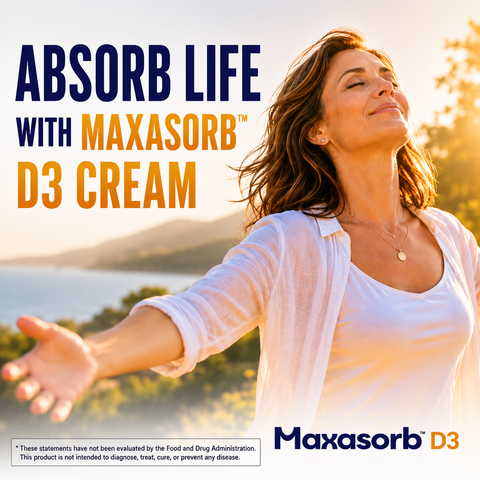 Maxasorb D3 Cream – Vitamin D3 Topical Cream 2000 IU